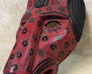 Wood Folk Art Mask