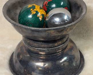 Hilton Nakazato Silver Bowls Baoding Balls