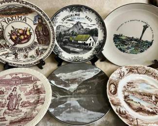 Vernon Kilns, Royal Doulton, Johnson Bros. Transferware Plates