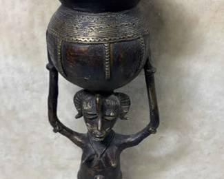 African Tribal Art Metal Sculpture