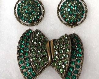 Weiss Brooch Earrings