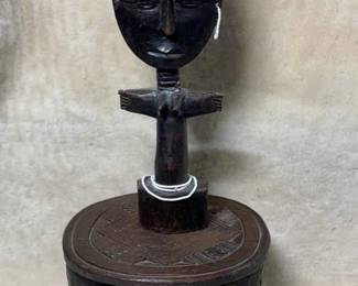 Nupe Stool African Fertility Doll