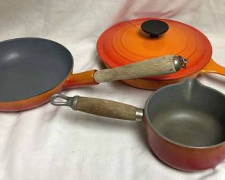 Vintage Le Creuset And Descoware, Flame