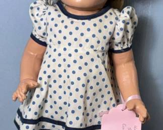 Unmarked Shirley Temple Composition Doll