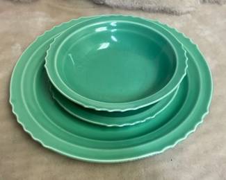 Scalloped Edged Dinner Plate, Salad Plate, Bowl