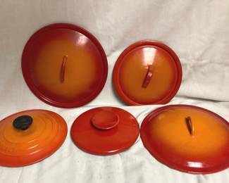 Miscellaneous Le Creuset Lids, Flame