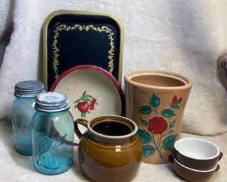 Trays, Crock And More