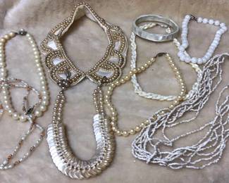 Faux Pearls Other Pieces In White or Cream
