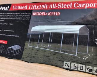 11 x 19 STEEL CARPORT