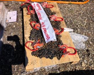 PALLET OF CHAIN SLINGS