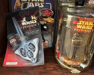 Star Wars games/toys in original boxes, some unopened