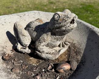 Frog fountain head