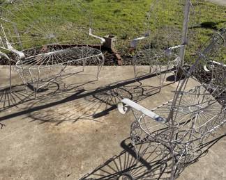 Wire garden patio furniture 