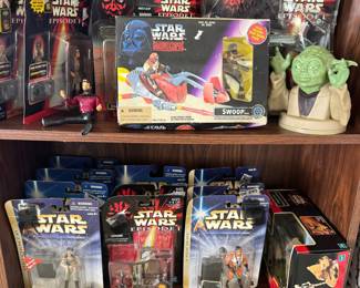 Star Wars games/toys in original boxes, some unopened