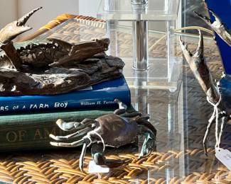 William Turner crab sculptures in bronze