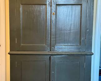 Antique - painted - wardrobe...perfect shade of green