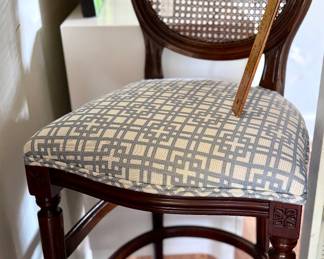 3 Custom covered barstools