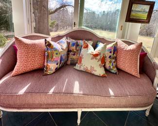 Custom sofa - doubles as a twin bed! ;)