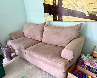 One of four couches included in the sale