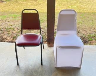 banquet chairs w/covers (64 available)