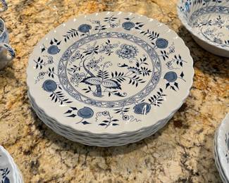 Wood & Sons Old Staffordshire "Blue Fjord" Ironstone