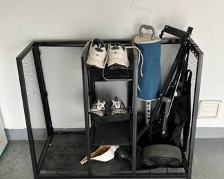 Steel golf rack