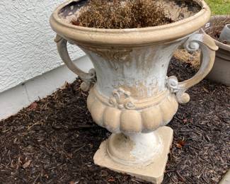 Large resin urn planter