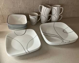 Corelle "Simple Lines" dinnerware set