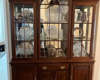 Pennsylvania House lighted china cabinet