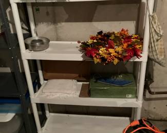 One of 6 plastic shelves