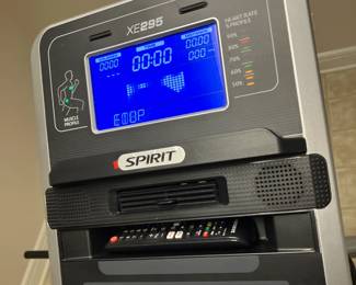 Screen on Spirit elliptical machine