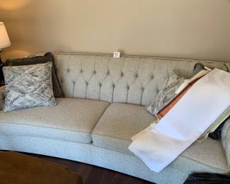 Bernhardt like new sofa with nail head trim