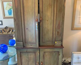Distressed armoire