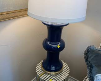 Accent table, decorative lamp