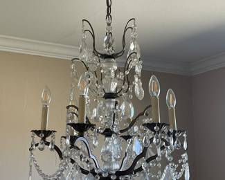 One of two Crystal chandeliers