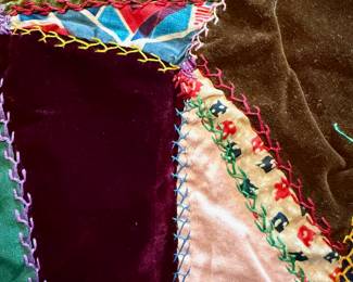 5 pieces of a quilt topper, from the late 1800’s.