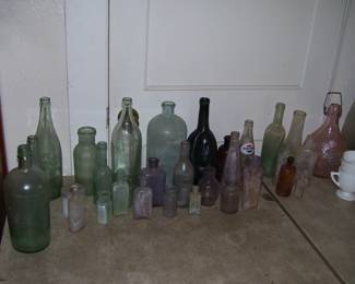 Antique Bottles - Lots of them