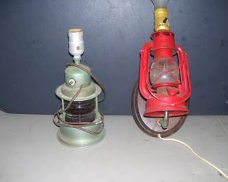 Ships Light and Lantern Converted to Lamps