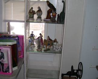 Wicker and Glass Display Shelf - we have 2 of them