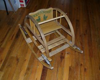 Vintage Teetertot Childs Rocker