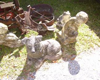 Vintage Concrete Lawn Ornaments