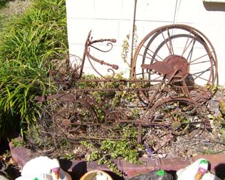 Vintage Metal Bicycle Planter