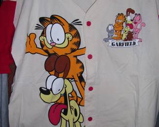 Original 1980 Garfield Baseball Jersey Style Shirt