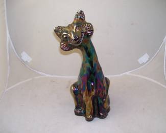 Vintage Fenton Alley Cat Figurine - 11" Tall