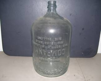 Vintage Glass 5 Gallon Water Bottle