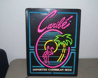 Caribe Beer Lighted Sign