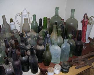 LOTS of Antique Bottles