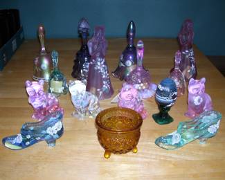 Fenton Bells, Cats and Shoes Figurines