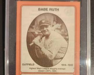 Rare 1976 Motorola Hall Of Fame Set Babe Ruth