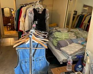 Vintage clothes, gowns, jeans, suits etc. Bed Linens King, Queen, Double and Twin sizes